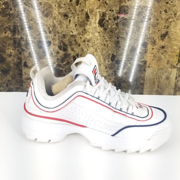 FILS DISRUPTOR II CONTRAST PIPING WHITE NAVY RED 3 - Picture 4 of 5